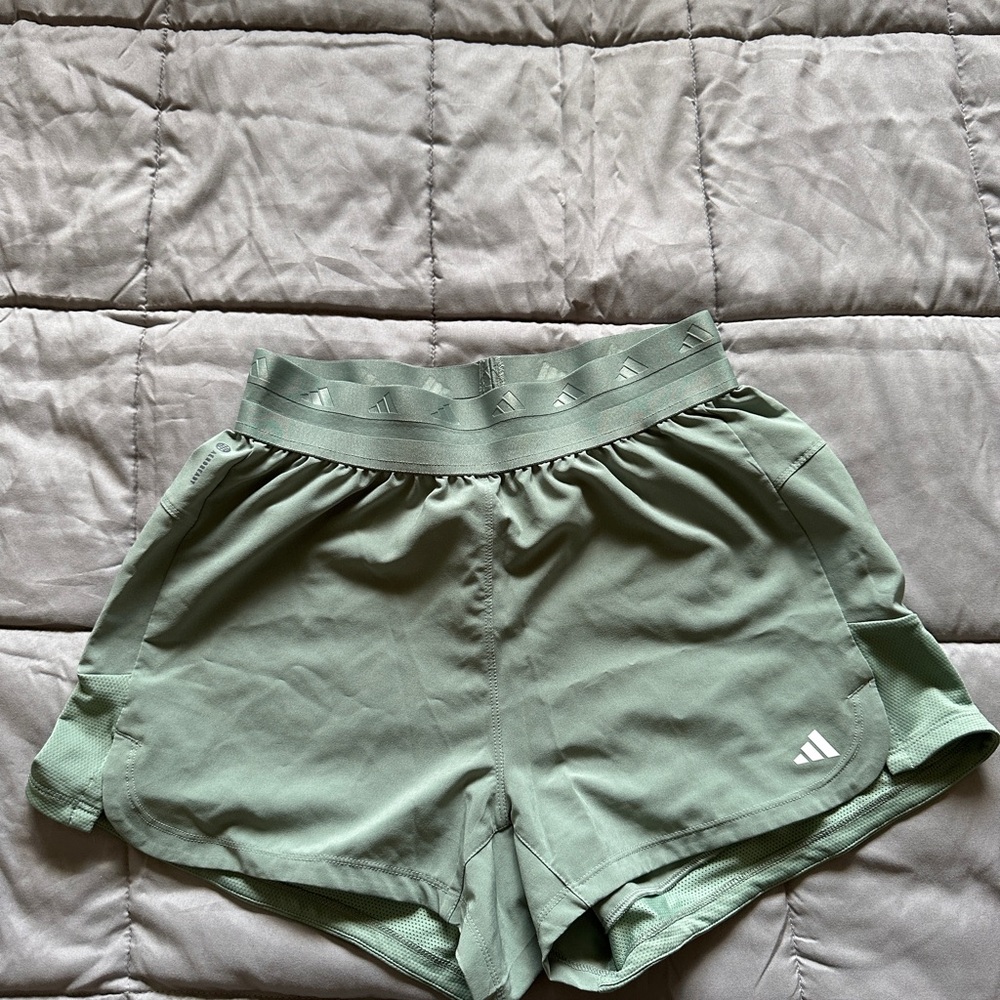 Adidas Women's Green Athletic Shorts